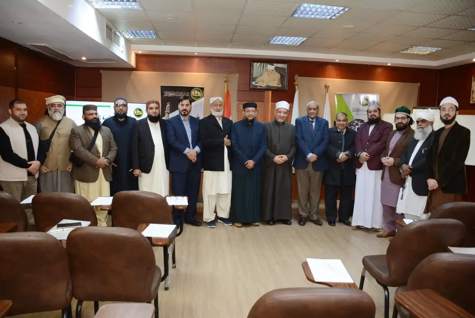 Dr. Uzair Mahmood Al-Azhari Delivering the Inaugural Address at the World Organization of Al-Azhar University